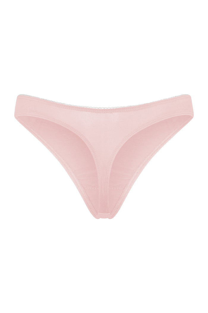 LOW RISE THONG IN PETAL