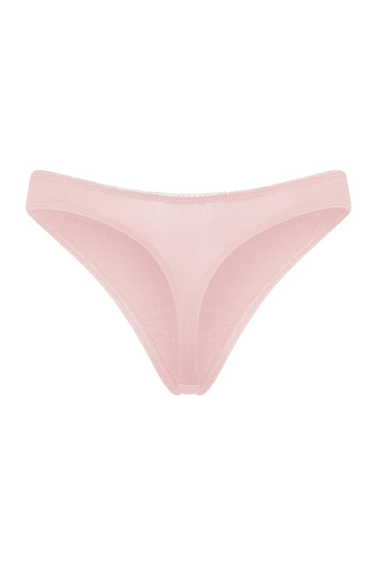 LOW RISE THONG IN PETAL