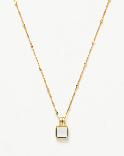Lucy Williams Square Mother of Pearl Necklace Necklaces Missoma