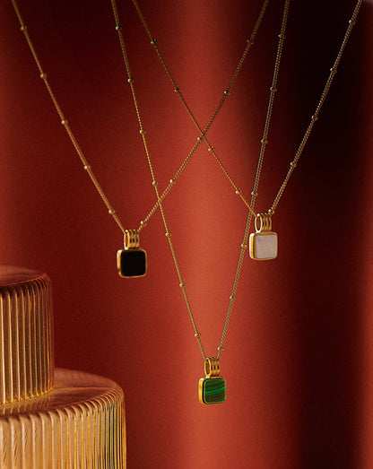 Lucy Williams Square Mother of Pearl Necklace Necklaces Missoma