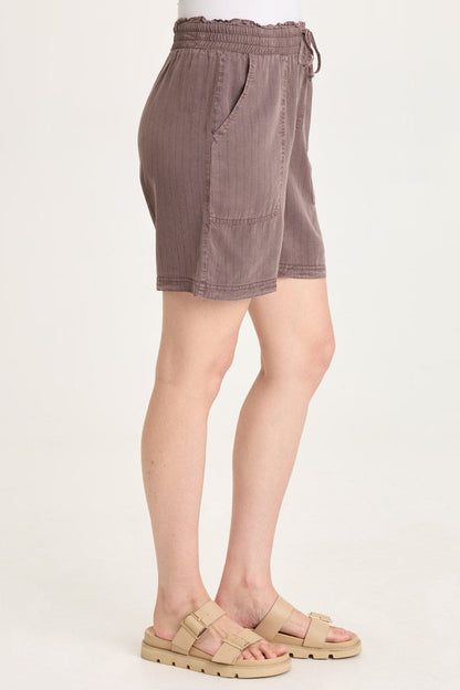XCVI Lynn Embroidered Pinstripe Short