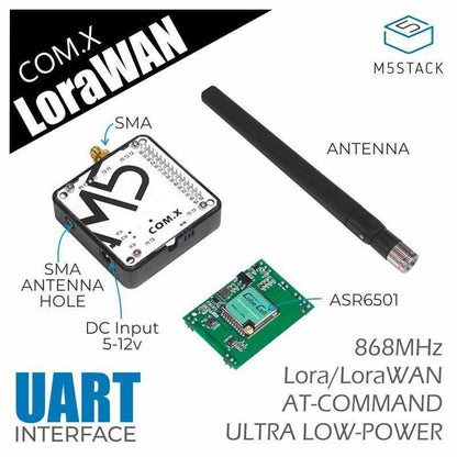 M5Stack  COM.LoRaWAN Module 868MHz (ASR6501) [Discontinued] by M5Stack - The Pi Hut