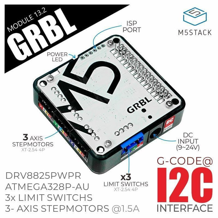 M5Stack GRBL Module 13.2 Stepmotor Driver (DRV8825) by M5Stack - The Pi Hut