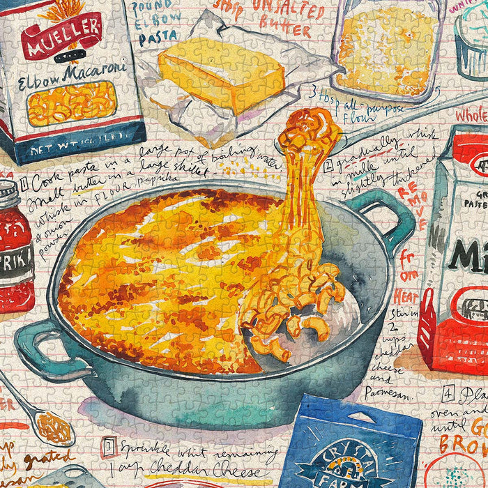 Cook up fun with every piece — this puzzle is a recipe for cheesy delight.