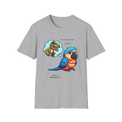 Macaw Thinks it's a T-rex Unisex Softstyle T-Shirt