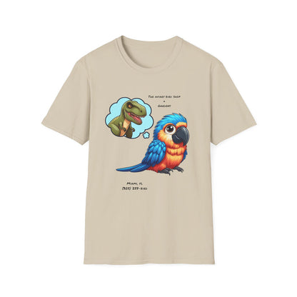 Macaw Thinks it's a T-rex Unisex Softstyle T-Shirt