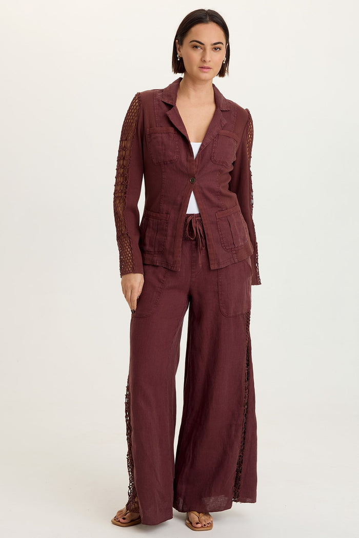 XCVI Mackie Linen Crochet Jacket