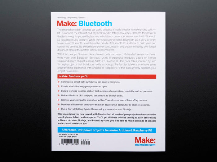 Make:Bluetooth Book Parts Pack - Book Not Included [discontinued] by Adafruit - The Pi Hut