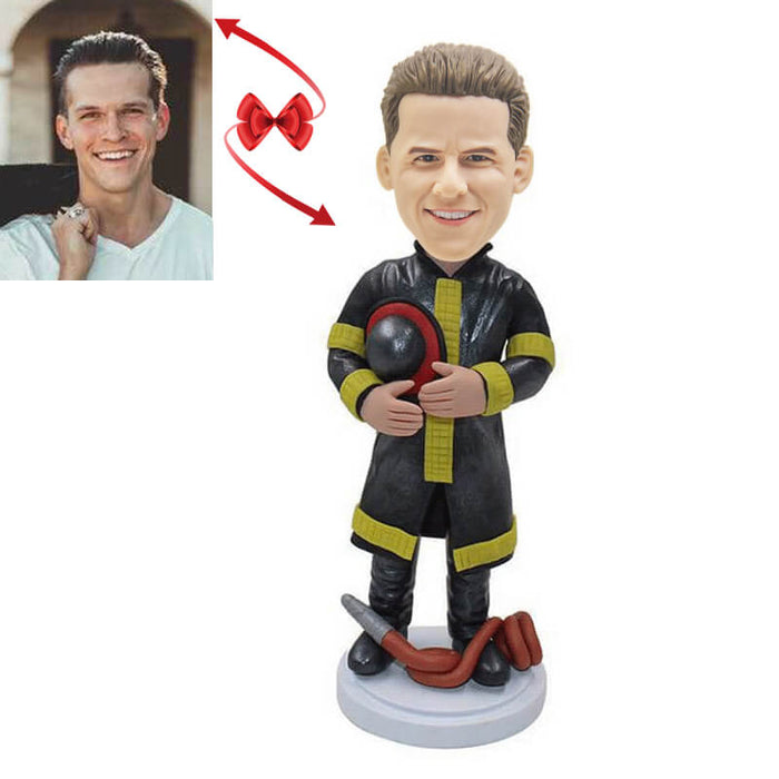 Male Firefigther Firemen Custom Bobblehead