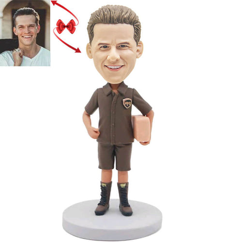 Male Mailman Postman Custom Bobblehead