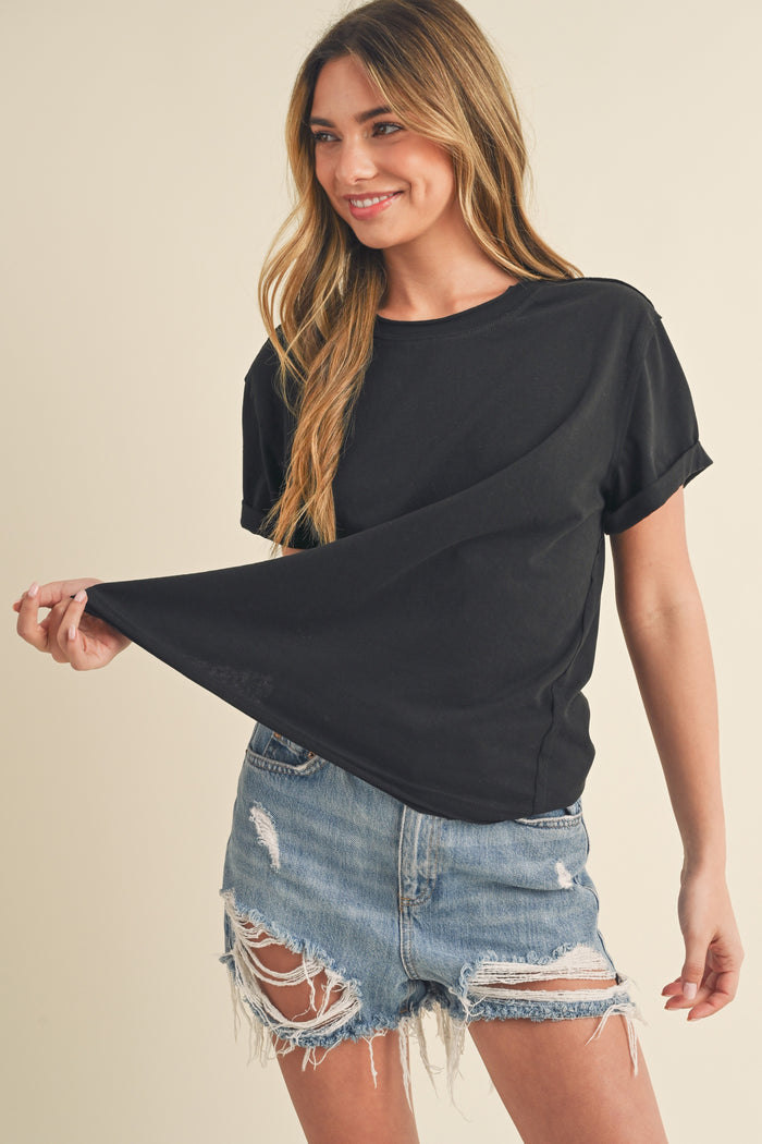Mali Baby Short Sleeve Tee - Black
