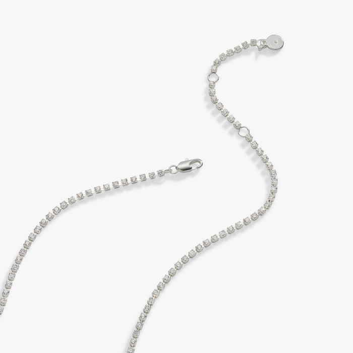 Mama Crystal Tennis Necklace