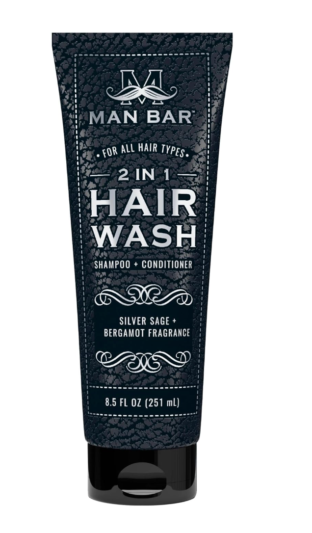 Man Bar 2-in-1 Hair Wash - Silver Sage + Bergamot