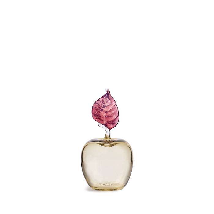 Marianne Apple Paperweight in Panna Cotta