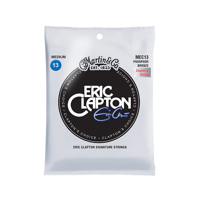 Martin MEC13 Clapton's Choice Phosphor Bronze Acoustic Guitar Strings, Medium (13-56)