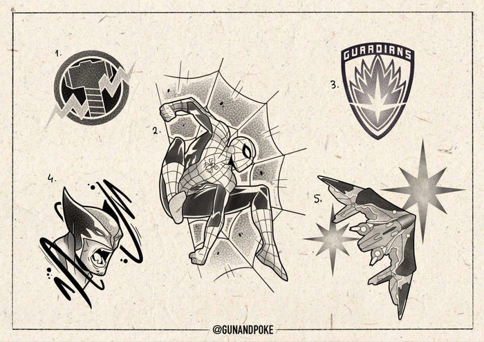 Marvel inspired designs by Amy (2025)