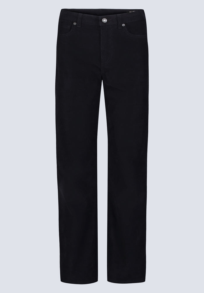 Buffalo Women Pants Black Woven Denim Pants Rinse Wash Finish Easy-Care Styling