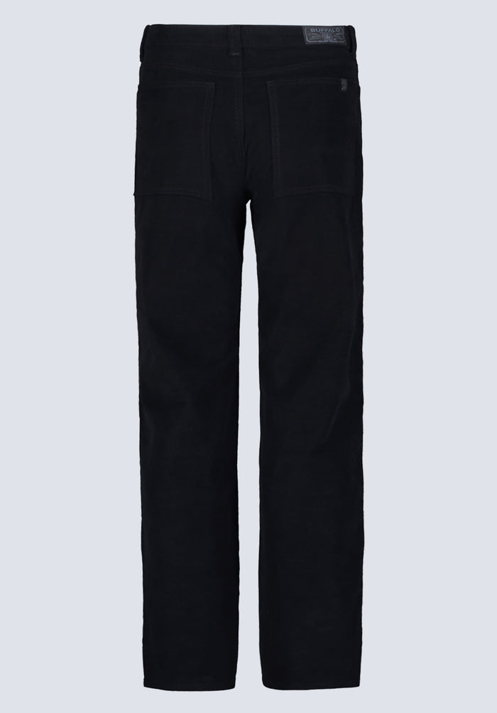 Buffalo Women Pants Black Woven Denim Pants Rinse Wash Finish Easy-Care Styling