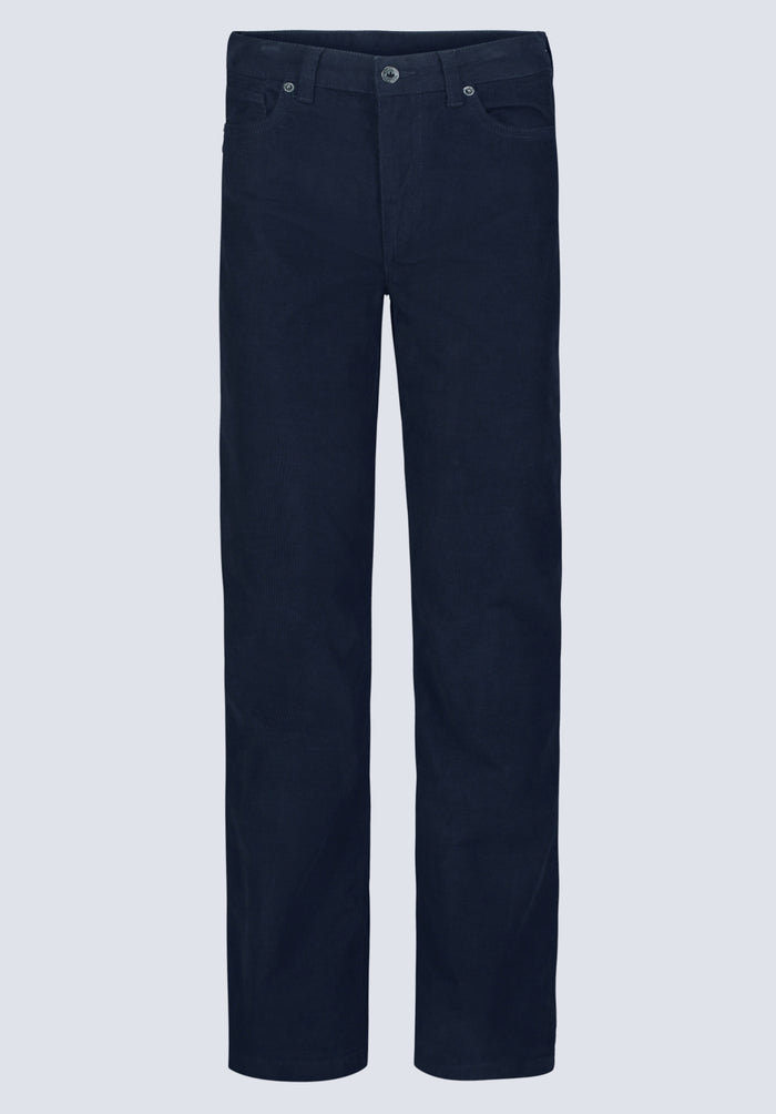Buffalo Women Pants Navy Woven Denim Pants Rinse Wash Finish Easy-Care Styling