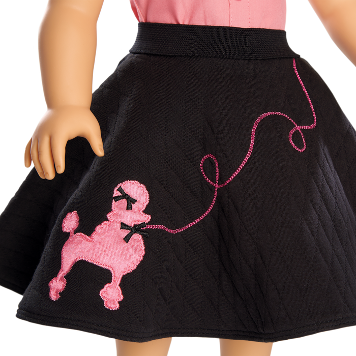 Maryellen's™ Poodle Skirt Outfit for 18-inch Dolls (Historical Characters)