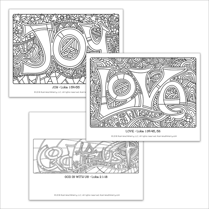 Mary's Song Coloring Pages