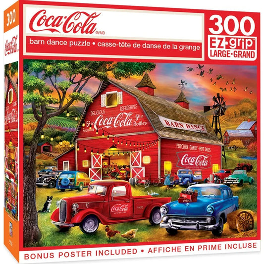 MasterPieces Coca-Cola Barn Dance - 300 Piece EZ Grip Jigsaw Puzzle