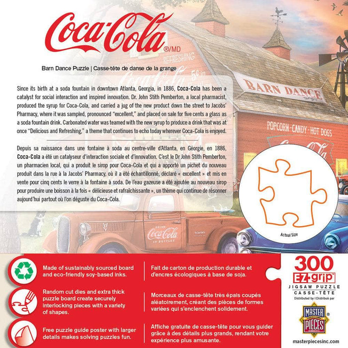 MasterPieces Coca-Cola Barn Dance - 300 Piece EZ Grip Jigsaw Puzzle