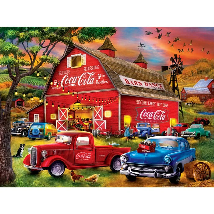 MasterPieces Coca-Cola Barn Dance - 300 Piece EZ Grip Jigsaw Puzzle