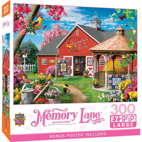 MasterPieces Memory Lane Goldfinch Farms - 300 Piece EZ Grip Jigsaw Puzzle