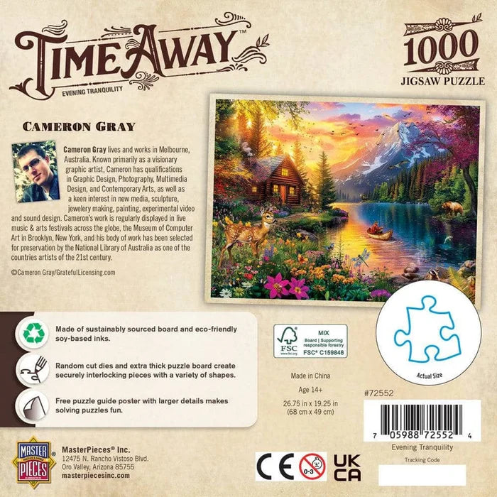 MasterPieces Time Away Evening Tranquility - 1000 Piece Jigsaw Puzzle