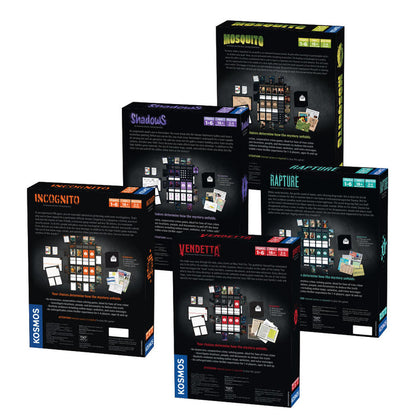 Masters of Crime Five-Pack: Vendetta | Rapture | Incognito | Shadows | Mosquito Games Thames & Kosmos