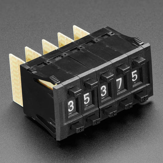 Mechanical Decade Counters - Small Size - Pack of 5 by Adafruit - The Pi Hut