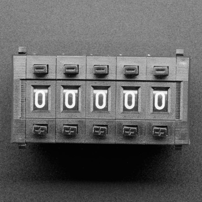 Mechanical Decade Counters - Small Size - Pack of 5 by Adafruit - The Pi Hut