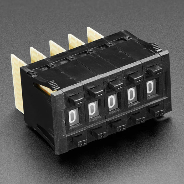 Mechanical Decade Counters - Small Size - Pack of 5 by Adafruit - The Pi Hut