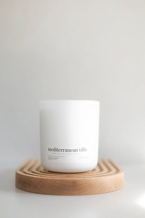 Mediterranean Villa 12oz Wooden Wick Luxury Candle