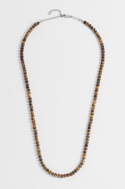 Men's Gemstone Rondelle Necklace