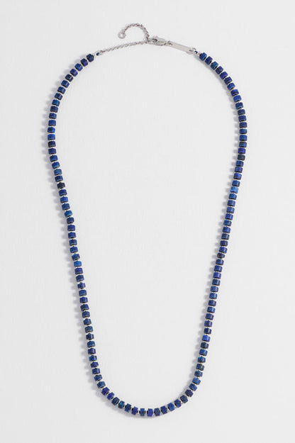 Men's Gemstone Rondelle Necklace