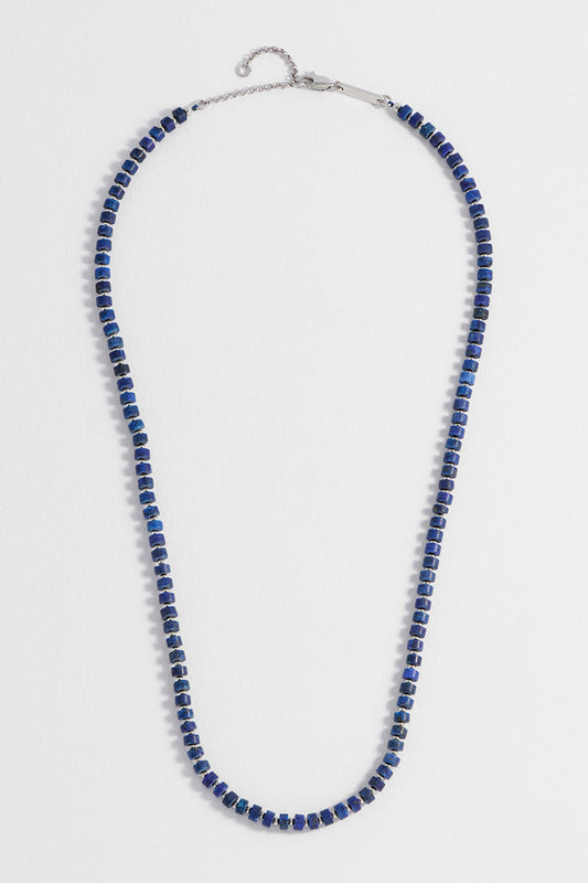 Men's Gemstone Rondelle Necklace