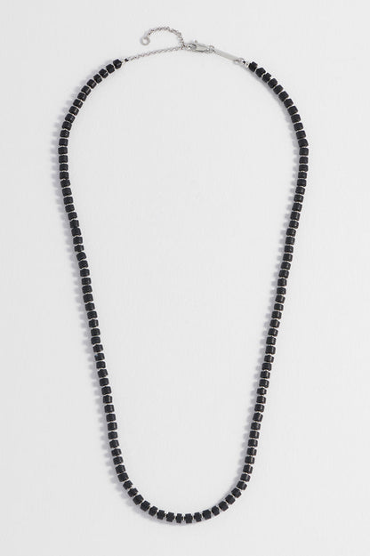 Men's Gemstone Rondelle Necklace