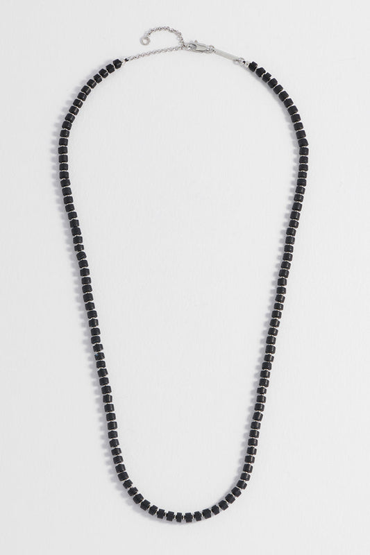 Men's Gemstone Rondelle Necklace