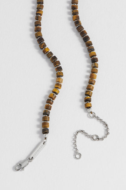 Men's Gemstone Rondelle Necklace