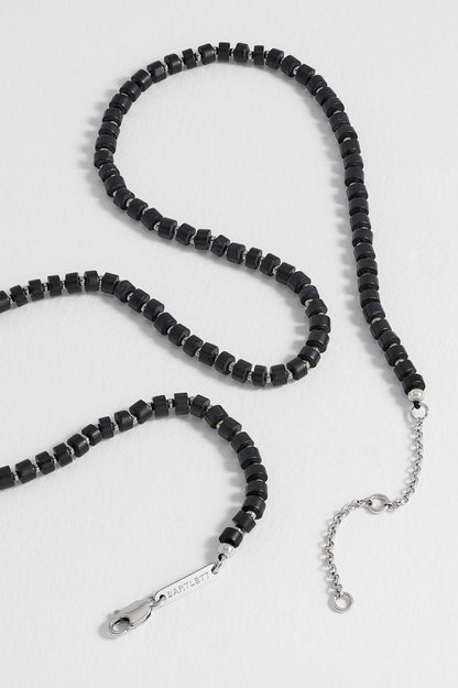 Men's Gemstone Rondelle Necklace