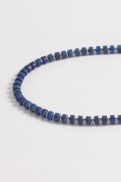 Men's Gemstone Rondelle Necklace