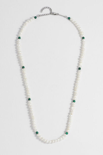 Men's Pearl and Gemstone Necklace