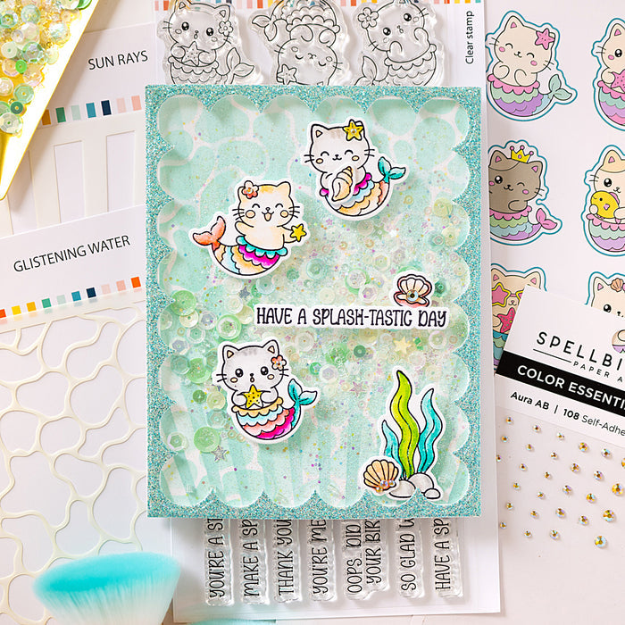 Mermaid Kitties Stamp & Die Bundle
