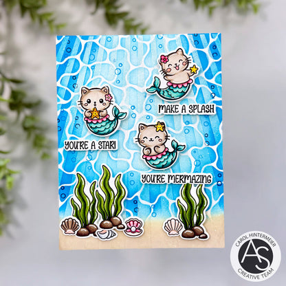 Mermaid Kitties Stamp & Die Bundle