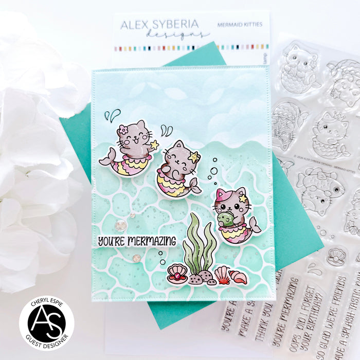 Mermaid Kitties Stamp & Die Bundle