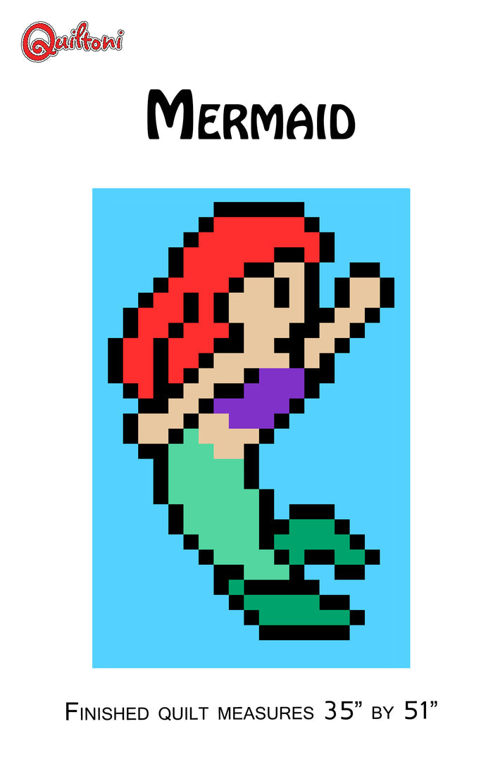 Mermaid Lap Quilt Pattern PDF