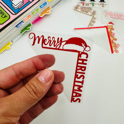 Merry Christmas Corner Tab