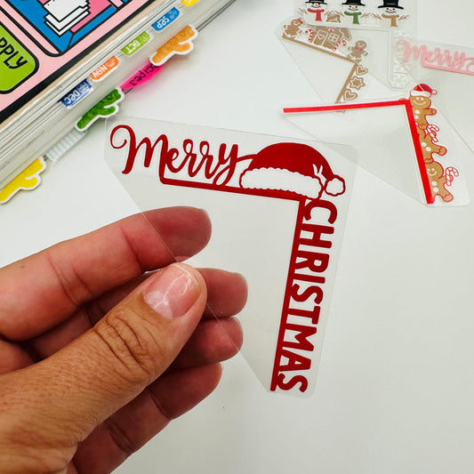 Merry Christmas Corner Tab